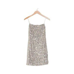 Elodie Sequin Lavender /Bling Silver Mini Dress New Year's Eve! Sz XL # 23